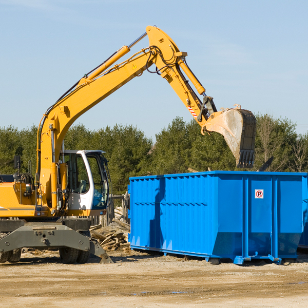 can i choose the location where the residential dumpster will be placed in Dierks